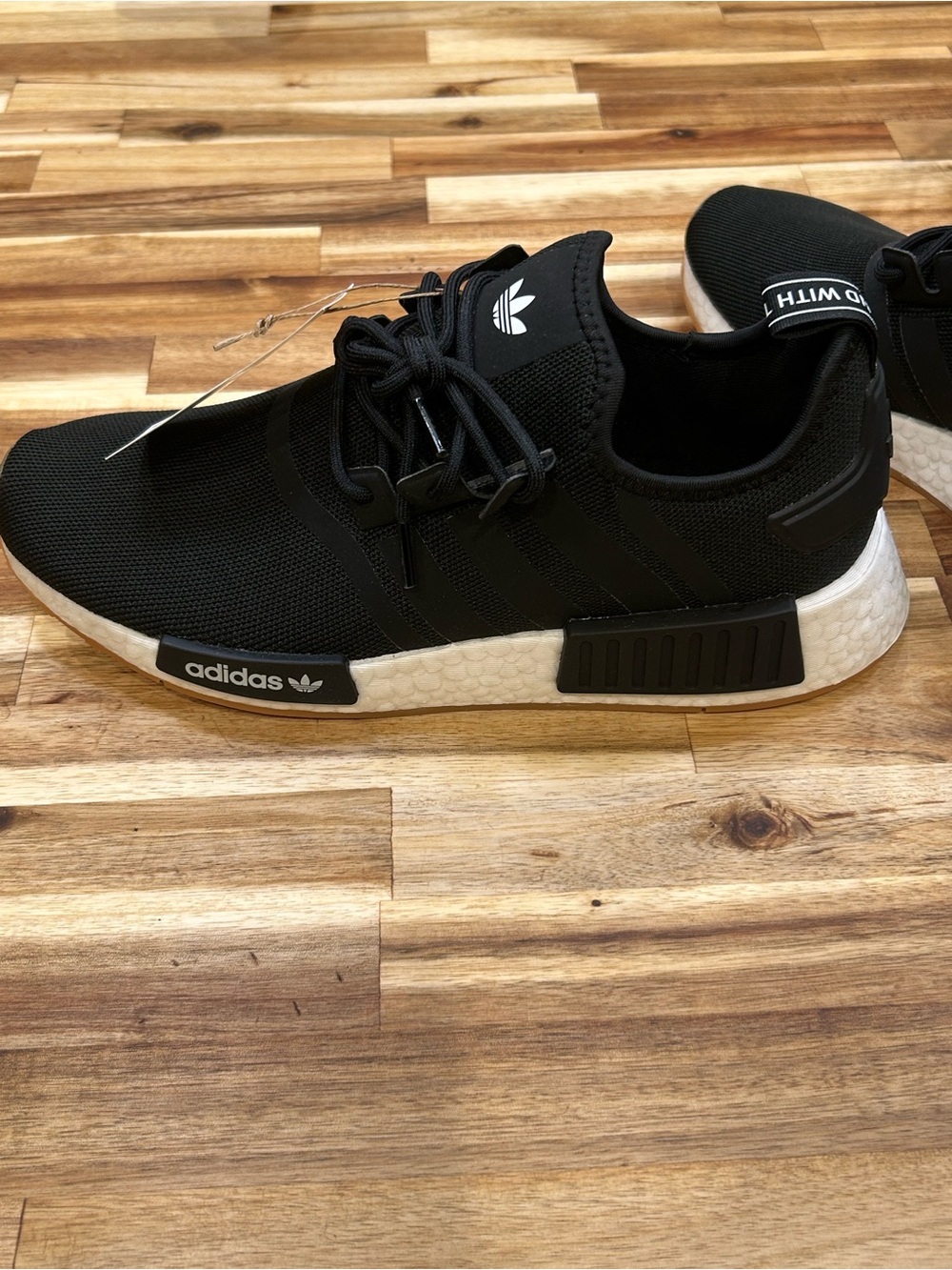 (Brand New) Men’s 8 1/2 Adidas NMD R1 Primeblue “Gum Bottoms” - Picture 7 of 15